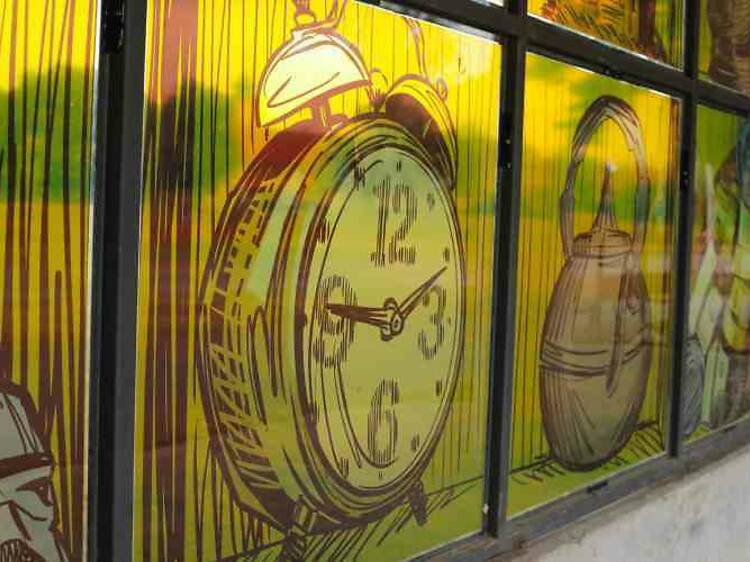 Street artist transforms tram stop for Osijek Summer of Culture