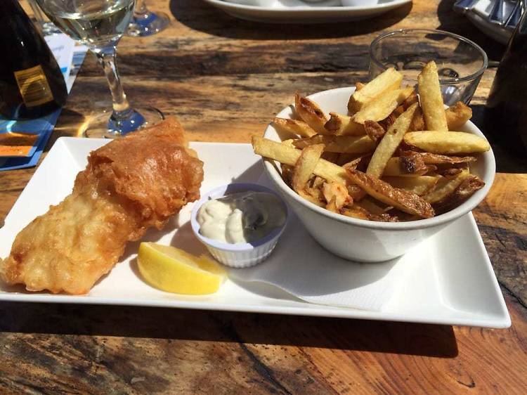 Fish and chips in Howth