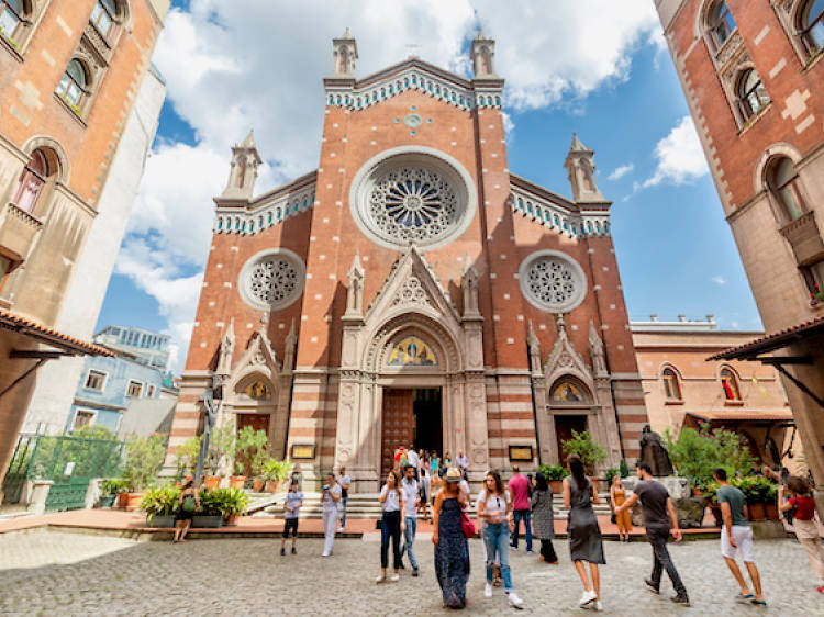 Pause for a moment of reflection at St. Antoine Church