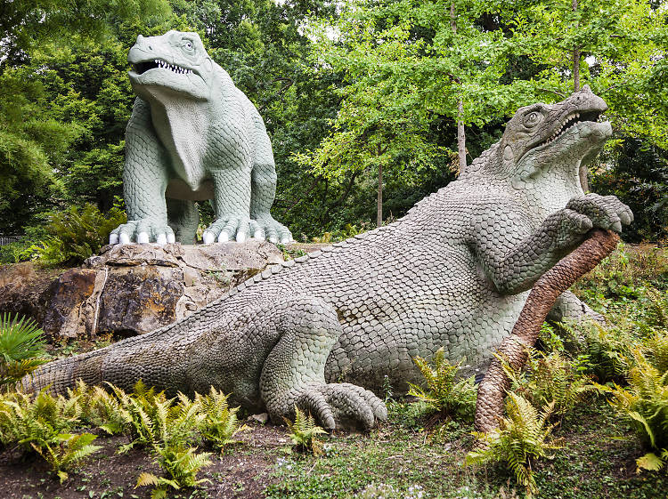 Go on a dinosaur safari in Crystal Palace Park