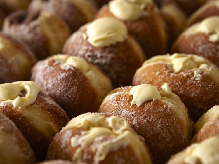 Buy doughnuts at Maltby Street Market